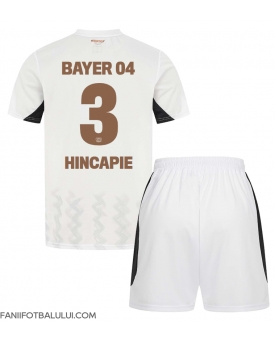 Bayer Leverkusen Piero Hincapie #3 Echipament de Fotbal Replică 2024-25 Copii Deplasare (+ Șorturi)